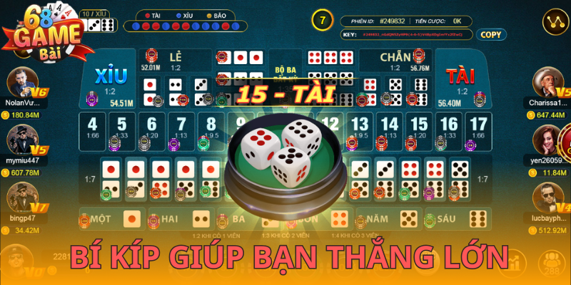 Thủ thuật “lụm gạo” liên tục trong Sicbo 68gamebai