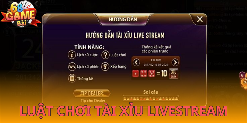 Cách chơi tài xỉu livestream 68gamebai chuẩn dân chuyên