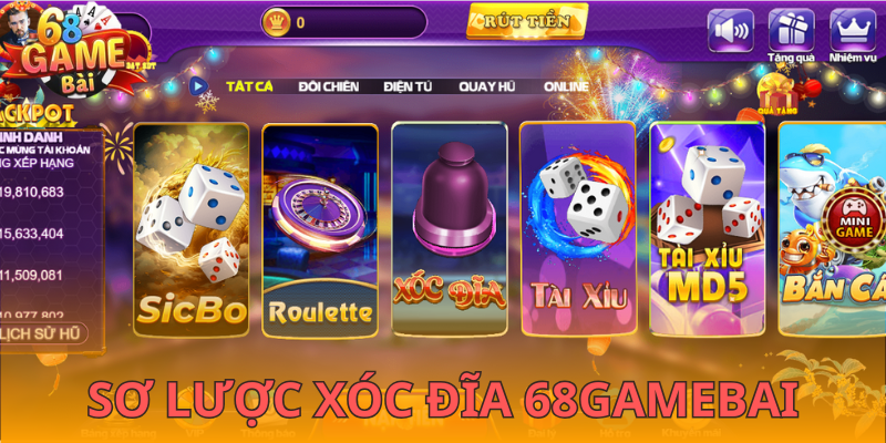 Khái quát trò chơi xóc đĩa 68gamebai